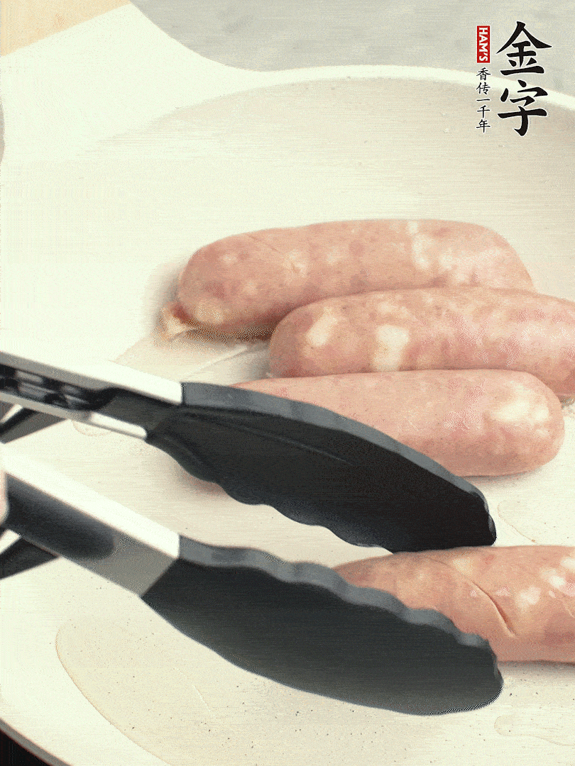 金字烤腸切花刀煎熟。