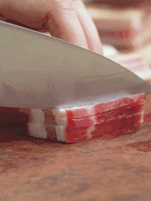 金字淡咸肉切絲。