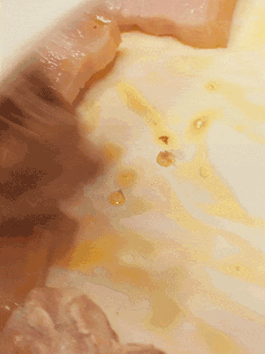 另起一鍋，將咸肉、鮮肉 翻炒出香味