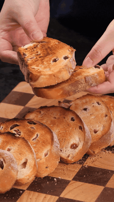 歐包切片，復烤烤脆